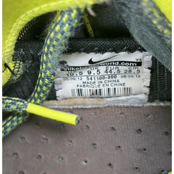 Nike LeBron X 10 Mens Size 10.5 Dunkman 2012 Seaweed Atomic Green nby 541100-300 - Picture 9 of 10